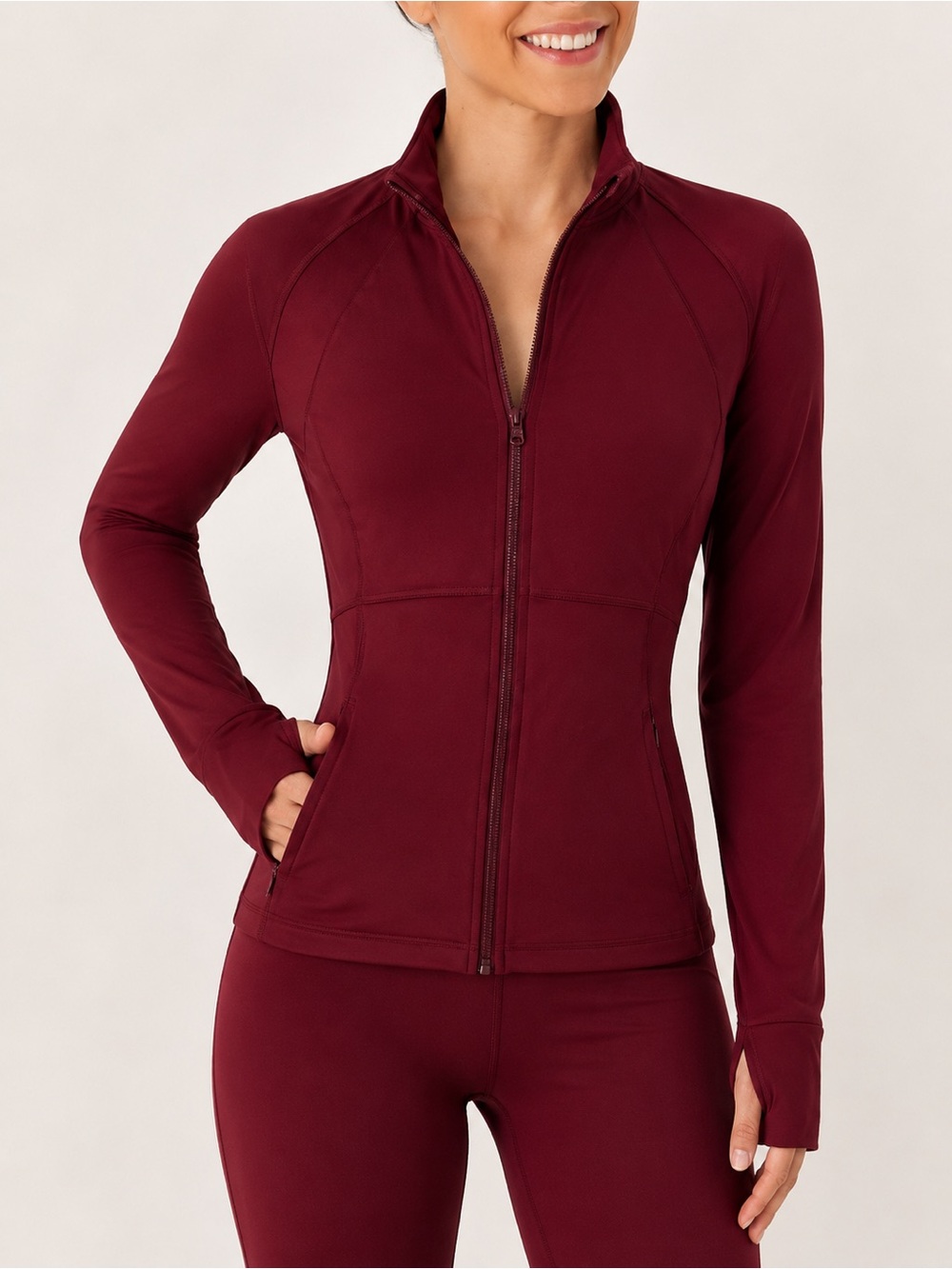 NWT Womens Athletic Everyday Extra Warm Zip Jacket Size M​​​​​​​